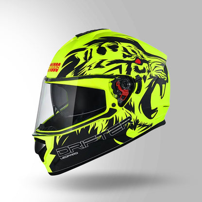 STUDDS DRIFTER D2 HELMET - MATT YELLOW BLACK