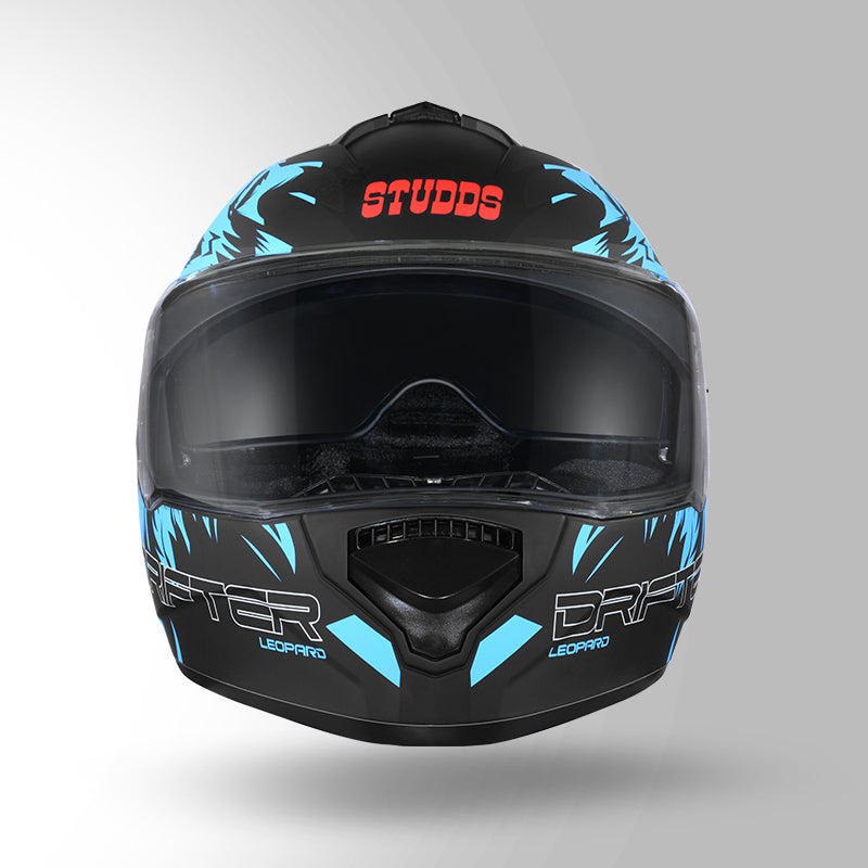 STUDDS DRIFTER D2 HELMET - MATT BLACK BLUE