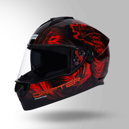 STUDDS DRIFTER D3 HELMET - GLOSS BLACK RED