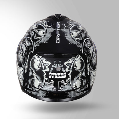 STUDDS DRIFTER D3 HELMET - MATT BLACK GREY N4