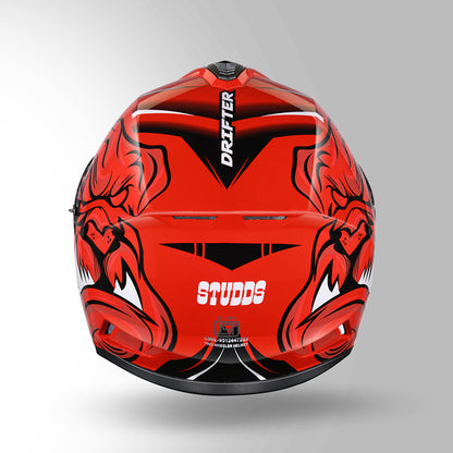 STUDDS DRIFTER D1 HELMET - GLOSS RED