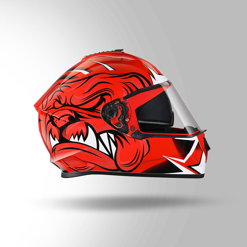 STUDDS DRIFTER D1 HELMET - GLOSS RED