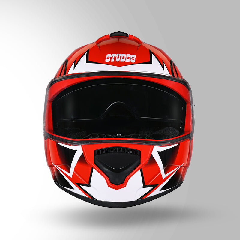 STUDDS DRIFTER D1 HELMET - GLOSS RED