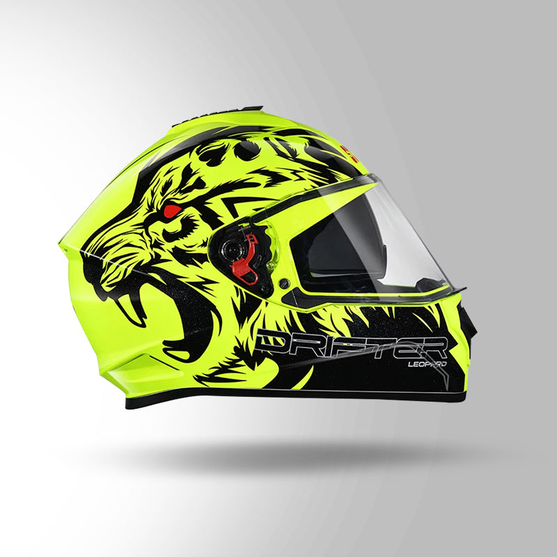 STUDDS DRIFTER D2 HELMET - GLOSS YELLOW BLACK