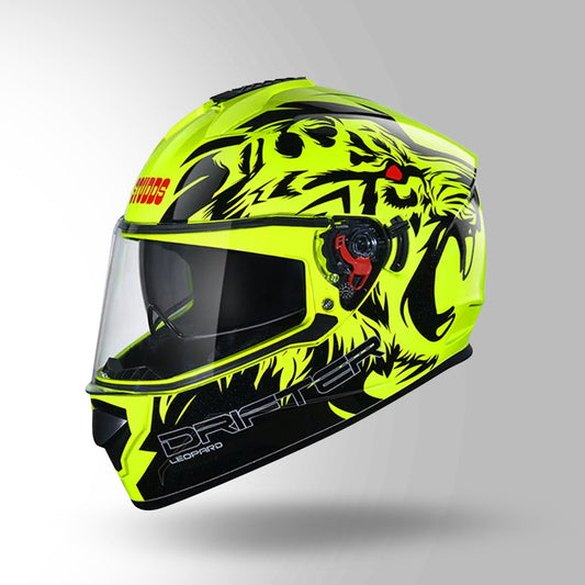 STUDDS DRIFTER D2 HELMET - GLOSS YELLOW BLACK