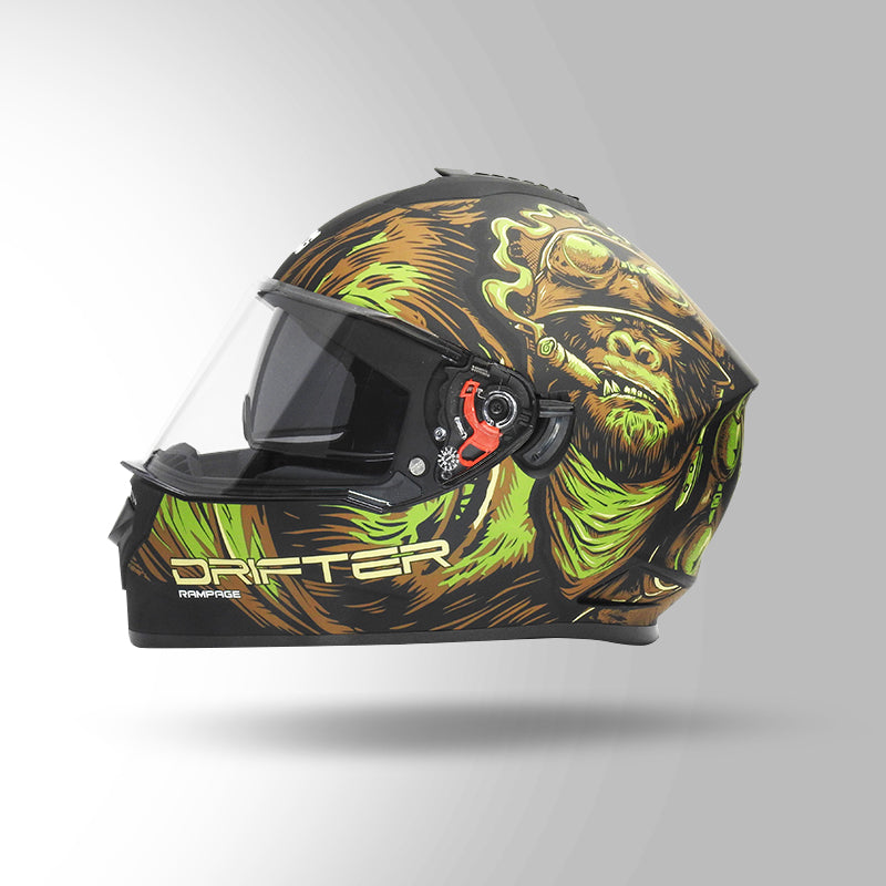 STUDDS DRIFTER D3 HELMET - MATT BLACK GREEN