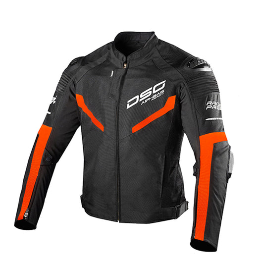 DSG Race Pro V2 Riding Jacket Orange Fluo Black