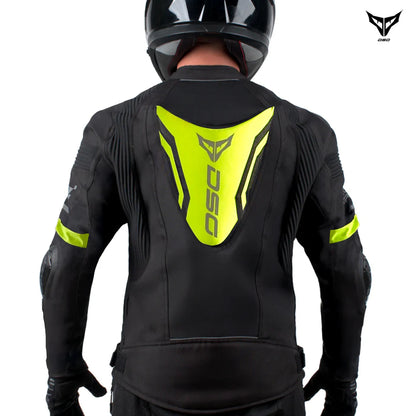 DSG Race Pro V3 Riding Jacket - Black Yellow Fluo