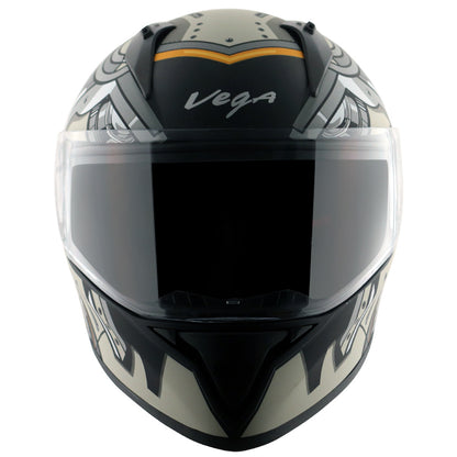 Vega Bolt Super Hero Helmet - Dull Black Grey
