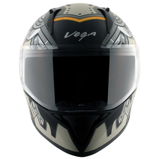 Vega Bolt Super Hero Helmet - Dull Black Grey