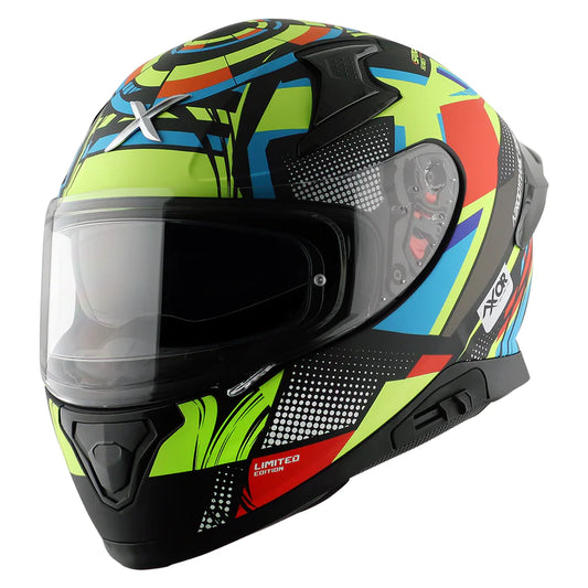 AXOR APEX VIVID HELMET - DULL BLACK NEON YELLOW