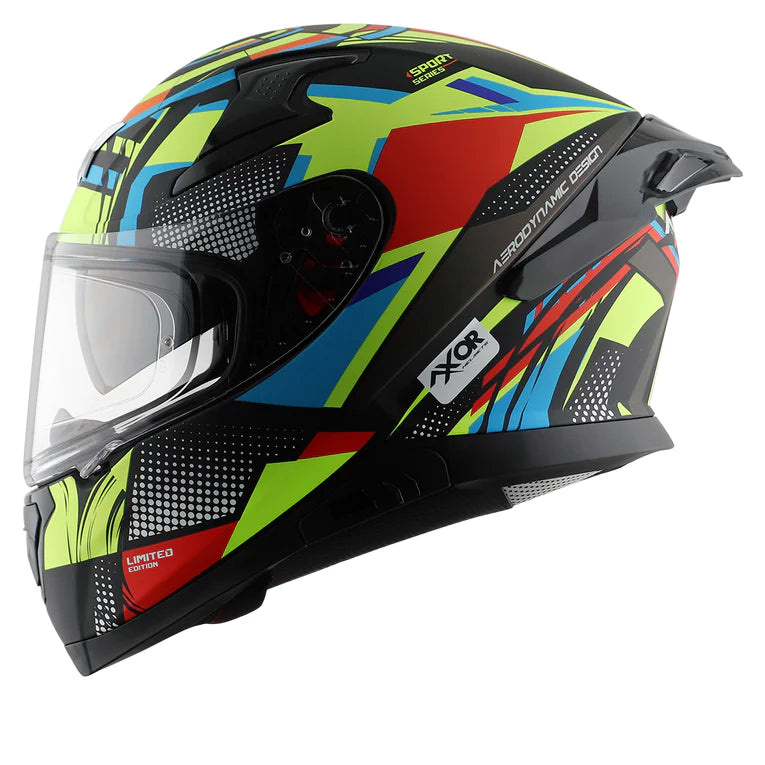 AXOR APEX VIVID HELMET - DULL BLACK NEON YELLOW