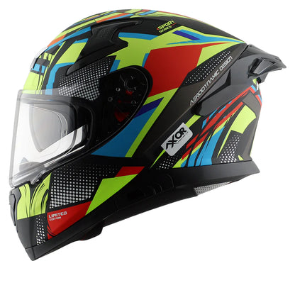 AXOR APEX VIVID HELMET - DULL BLACK NEON YELLOW