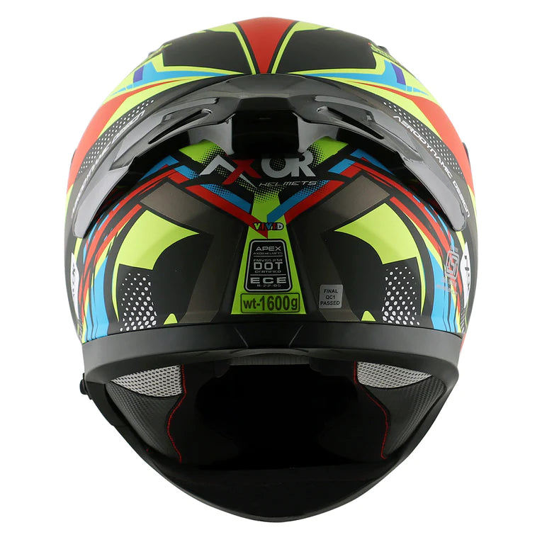 AXOR APEX VIVID HELMET - DULL BLACK NEON YELLOW