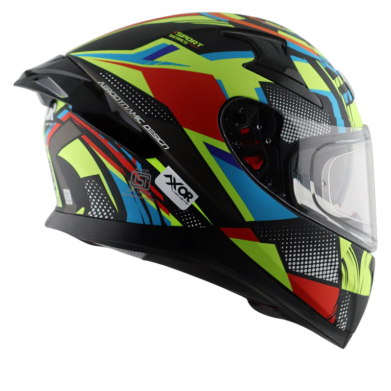AXOR APEX VIVID HELMET - DULL BLACK NEON YELLOW