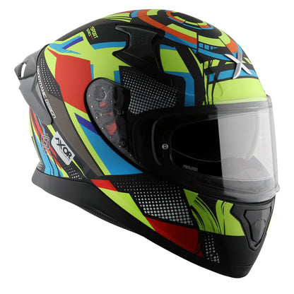 AXOR APEX VIVID HELMET - DULL BLACK NEON YELLOW