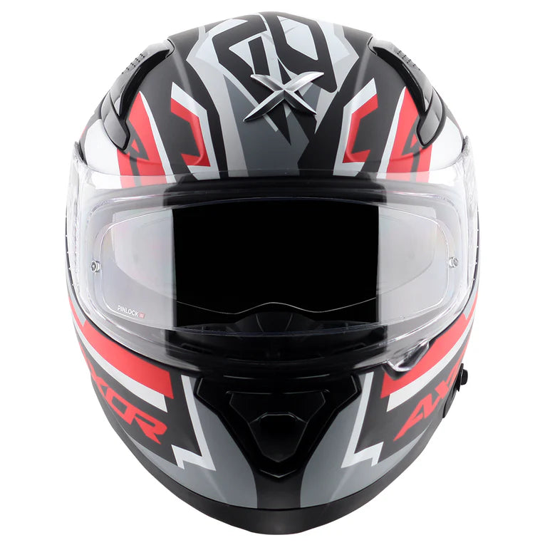 Axor Apex Streak Helmet - Dull Black Red