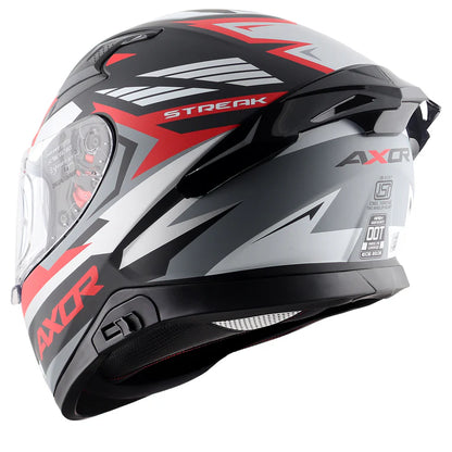 Axor Apex Streak Helmet - Dull Black Red