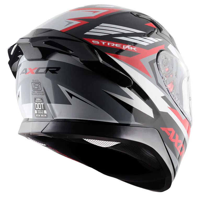 Axor Apex Streak Helmet - Black Red