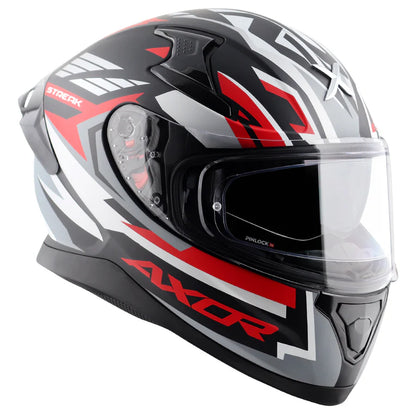 Axor Apex Streak Helmet - Dull Black Red