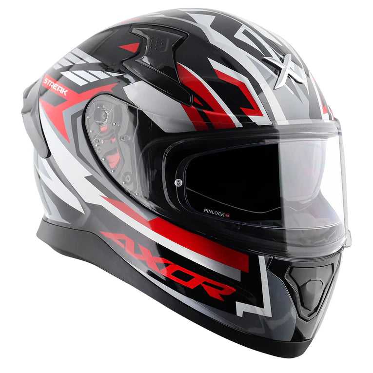 Axor Apex Streak Helmet - Black Red