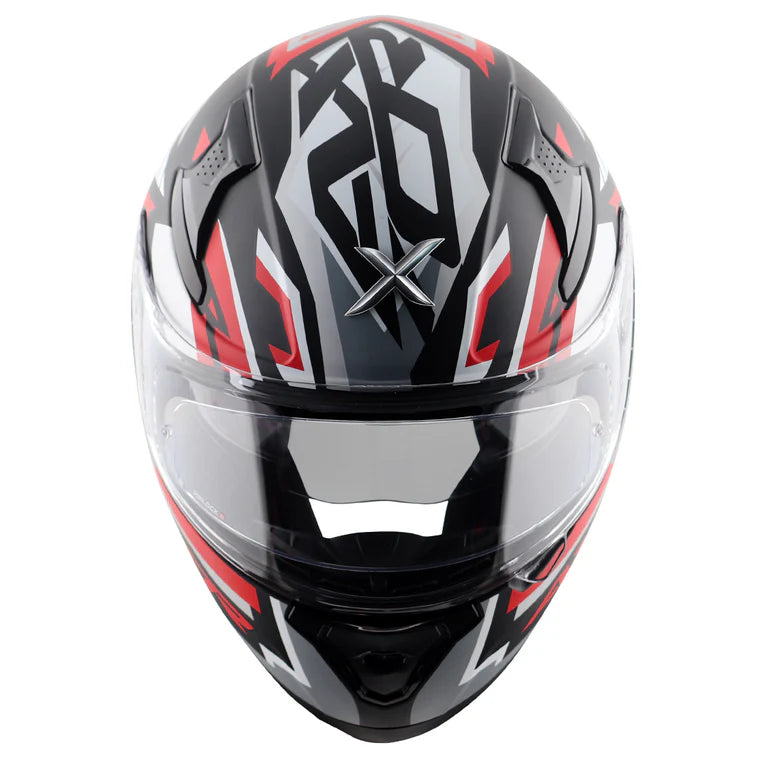 Axor Apex Streak Helmet - Dull Black Red
