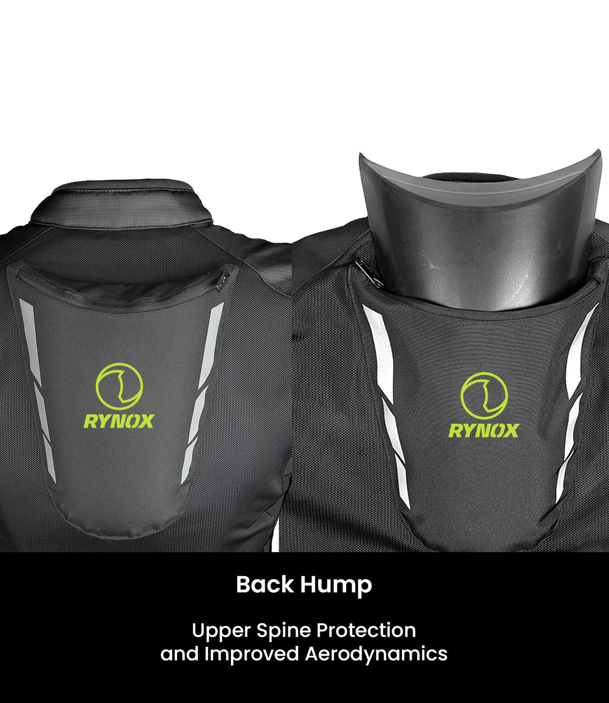 RYNOX Delta GT Jacket - Black Hi-Viz Green