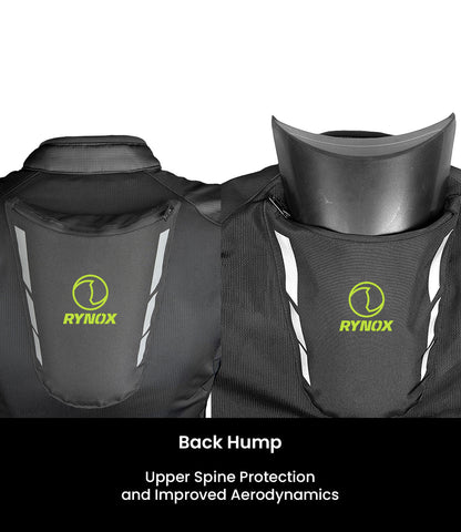 RYNOX Delta GT Jacket - Black Hi-Viz Green