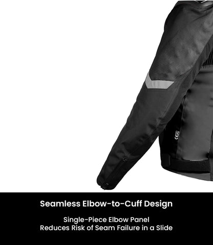 RYNOX Delta GT Jacket - Black Hi-Viz Green