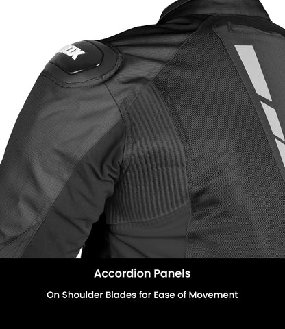 RYNOX Delta GT Jacket - Black Hi-Viz Green