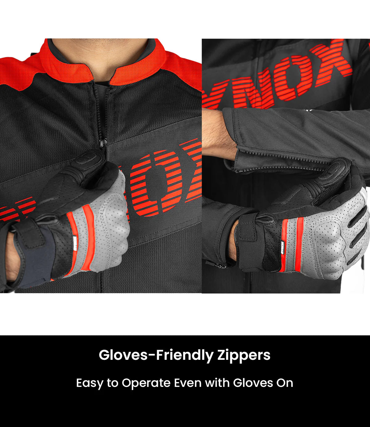 RYNOX Delta GT Jacket - Black Red