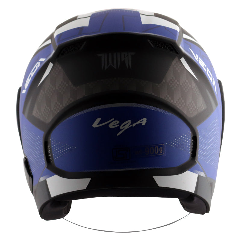 Vega Lark Twist Helmet - Dull Black Blue