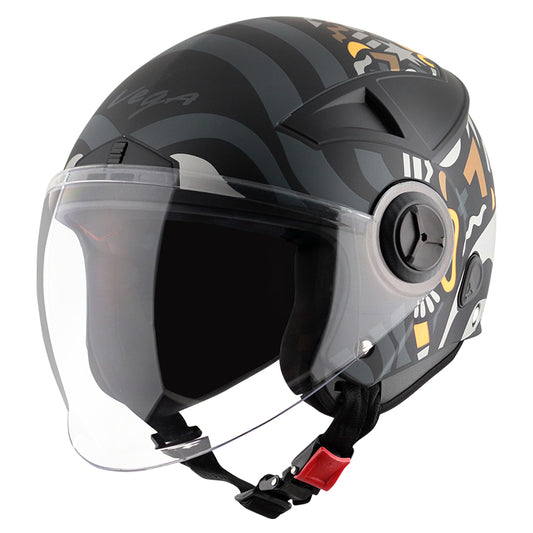 Vega Blaze DX BZ1 Helmet - Dull Black Grey
