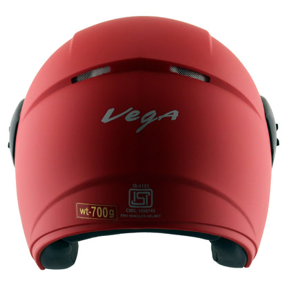 Vega Junior Buds OF Helmet - Dull Red