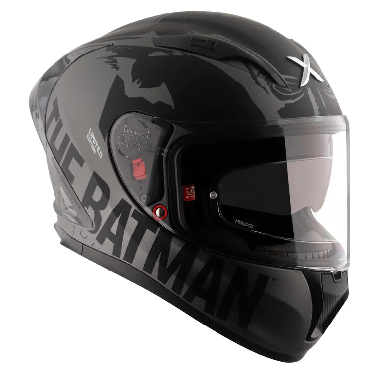 AXOR STREET DC BATMAN HELMET - DULL ANTHRACITE BLACK