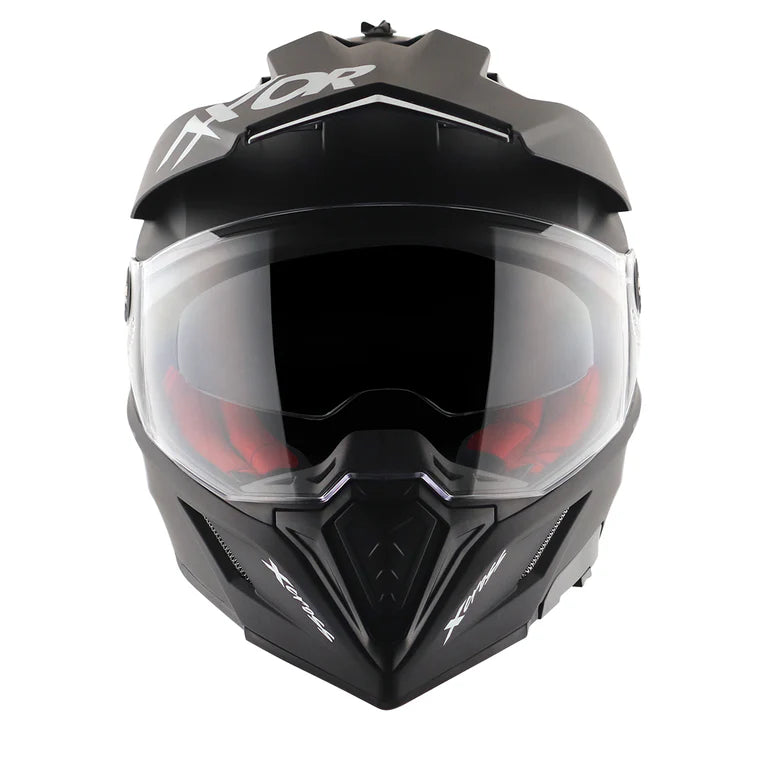 AXOR X-CROSS DUAL VISOR HELMET - DULL BLACK