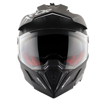 AXOR X-CROSS DUAL VISOR HELMET - DULL BLACK