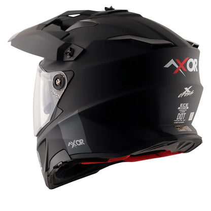 AXOR X-CROSS DUAL VISOR HELMET - DULL BLACK