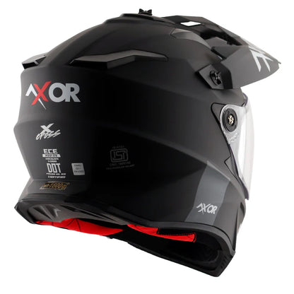 AXOR X-CROSS DUAL VISOR HELMET - DULL BLACK