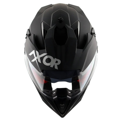 AXOR X-CROSS DUAL VISOR HELMET - DULL BLACK
