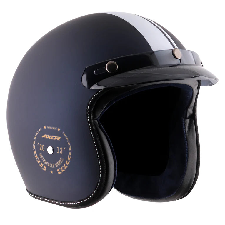 Axor Retro Jet Euro Globe Helmet - Dull Royal Blue
