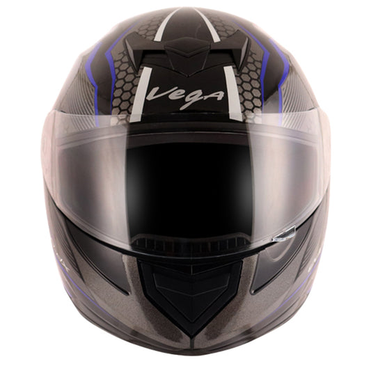 Vega Edge DX Blast Helmet - Black Blue