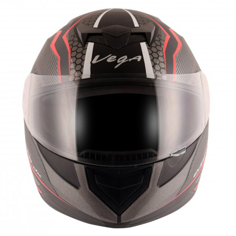 Vega Edge DX Blast Helmet - Black Red