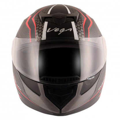 Vega Edge DX Blast Helmet - Black Red