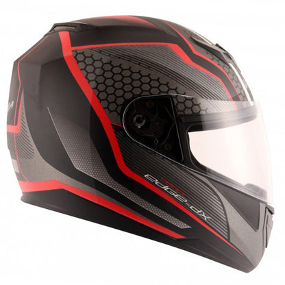 Vega Edge DX Blast Helmet - Black Red