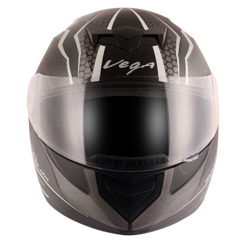 Vega Edge DX Blast Helmet - Black Silver