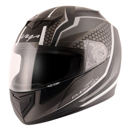 Vega Edge DX Blast Helmet - Black Silver