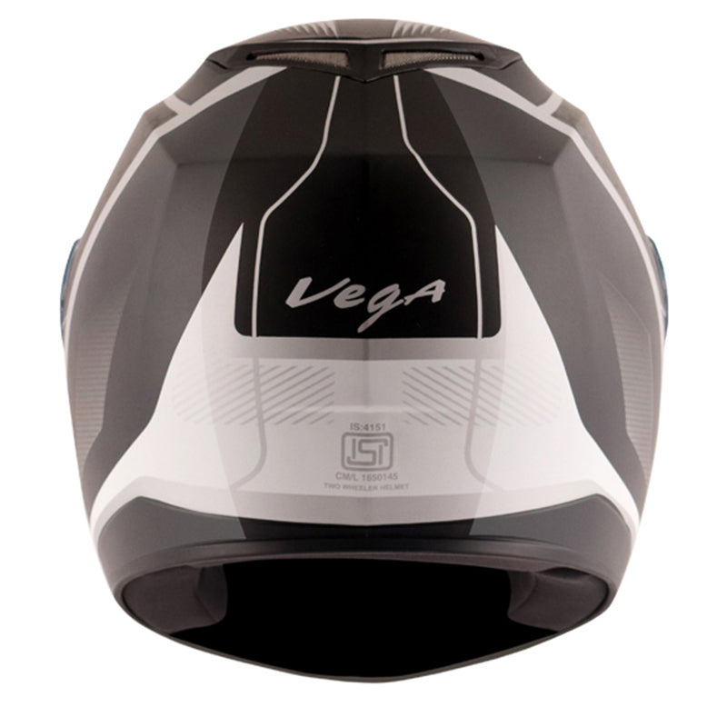 Vega Edge DX Blast Helmet - Black Silver