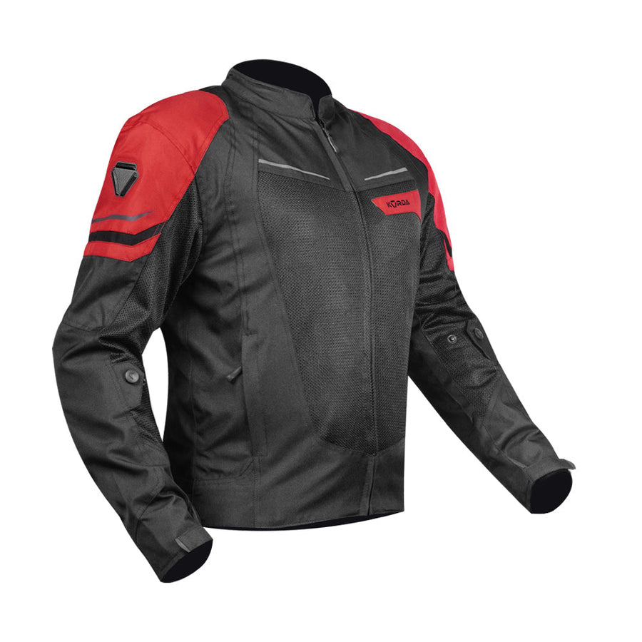 KORDA EDGE RIDING JACKET BLACK RED