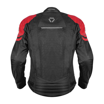 KORDA EDGE RIDING JACKET BLACK RED